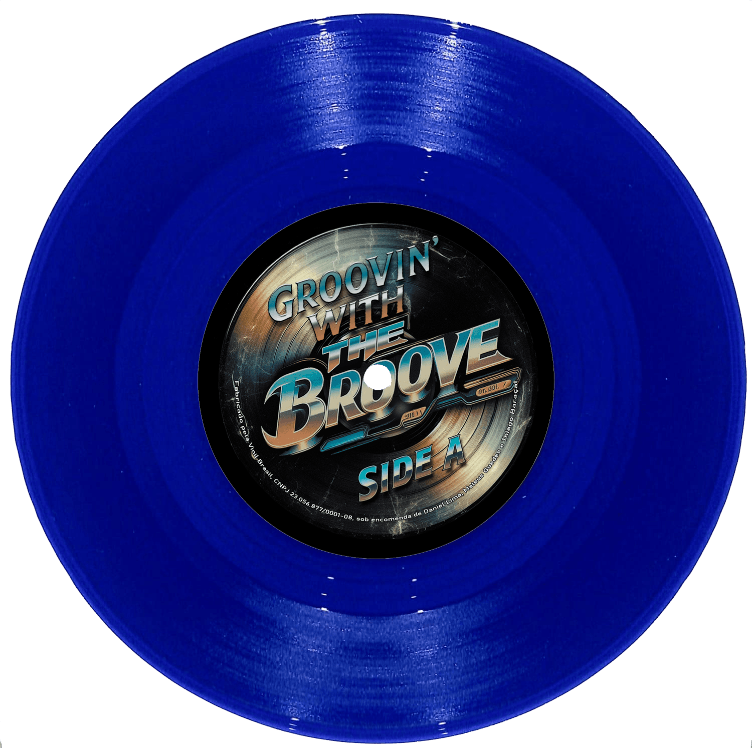 Vinil Azul Translúcido 45 RPM The Broove